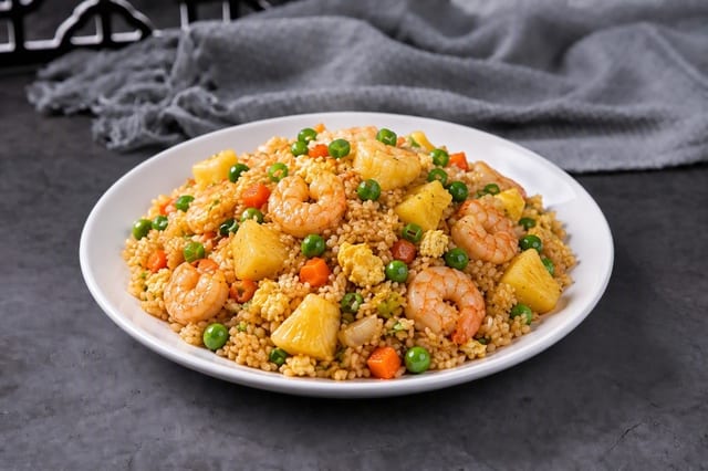 Pineapple Fried Rice 菠萝炒饭.